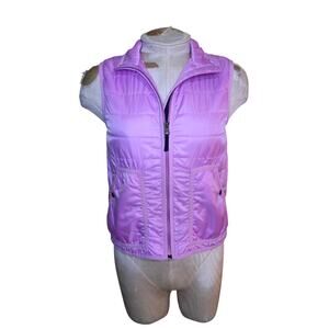 J Crew Crew‎ Cuts Vest Girls Quilted Puffer Pink full zip Size 12